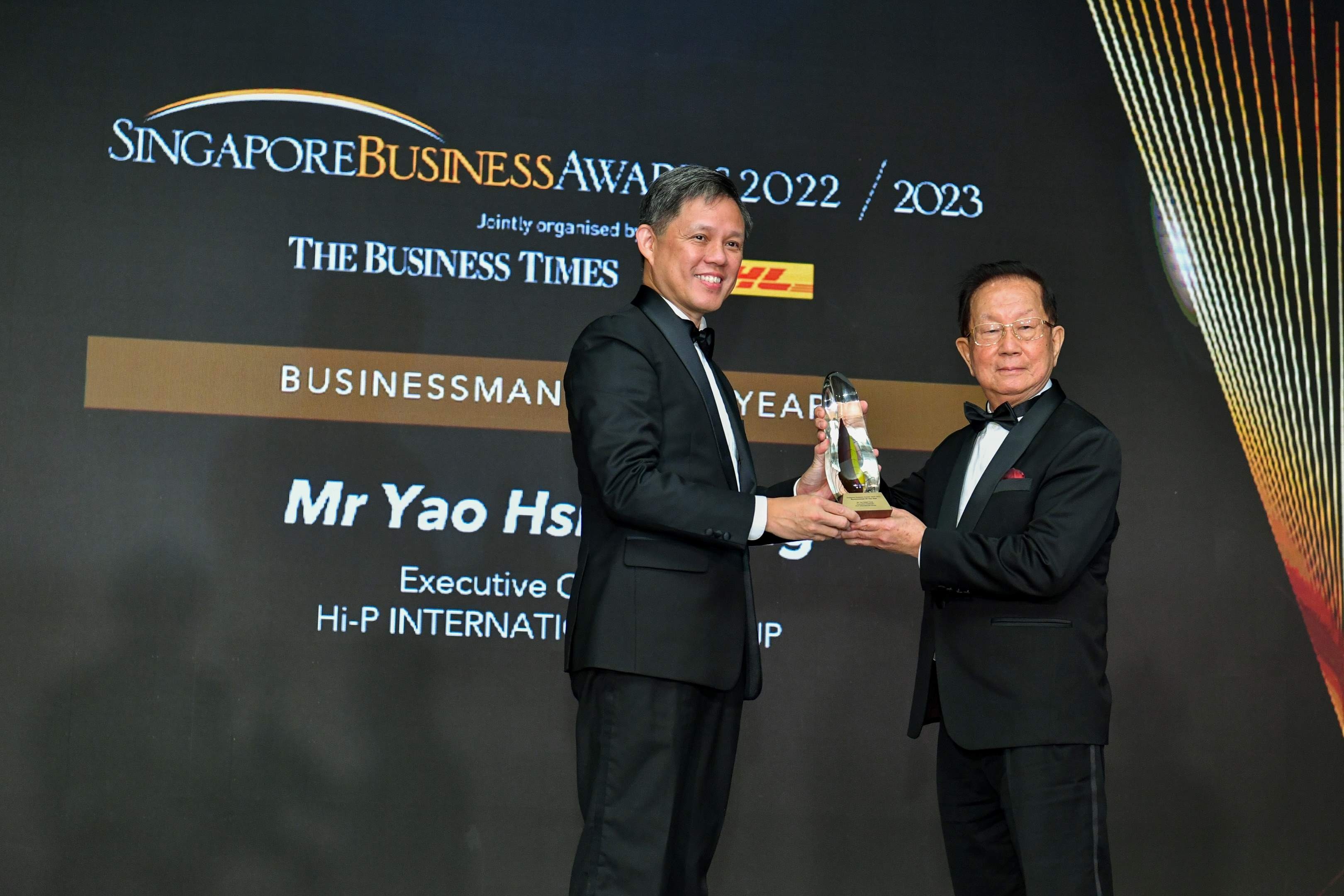 Hi-P International executive chairman picks up top accolade at Singapore Business Awards